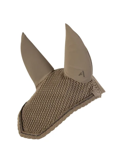 Bonnet en crochet gris (Bungee Cord) pour cheval - Anky