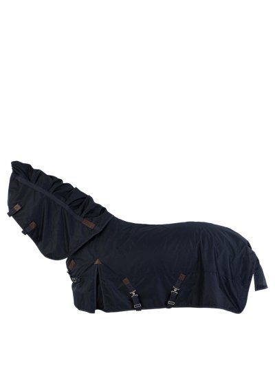 Manta azul marino oscuro de invierno (1680D, 300g) con cuello para caballo - Anky