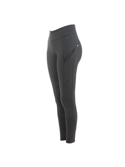 Leggings d'équitation bleu grisâtre (slate blue) avec grip à fond intégral pour femme - Anky