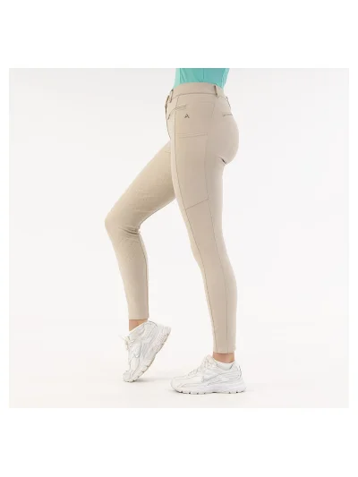 Pantalón de montar Clarity full grip beige (Island Fossil) para mujer - Anky - imagen 3