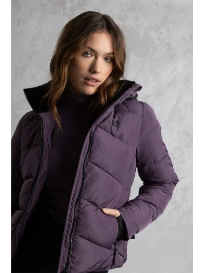 Padded jacket in violet (Vintage Violet) for women - Anky