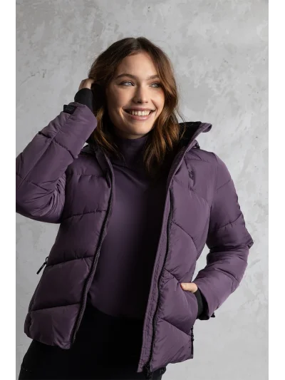 Padded jacket in violet (Vintage Violet) for women - Anky - imagen 2