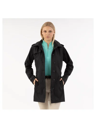 Trench impermeable negro (Black) para mujer - Anky - imagen 3