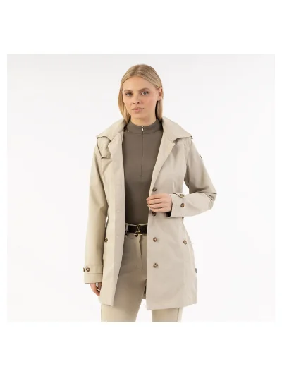 Trench coat in beige (Island Fossil) for women - Anky - imagen 3