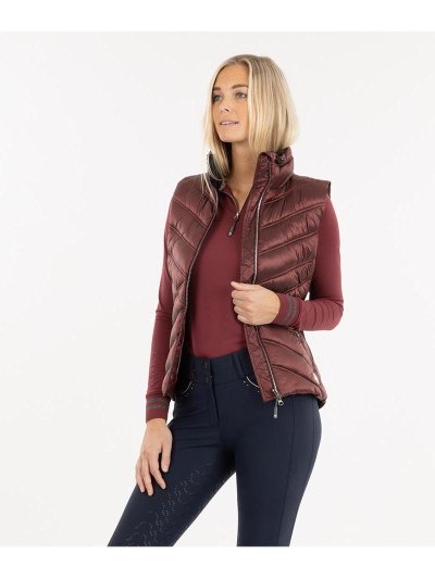 Gilet matelassé bordeaux tornasolado (new maroon) pour femme - Anky