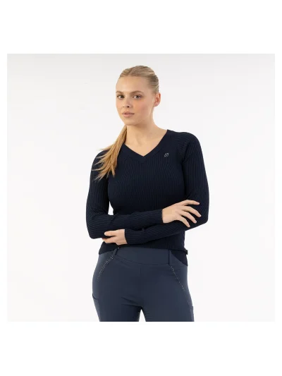 Knit pullover in navy (Mood Indigo) for women - Anky