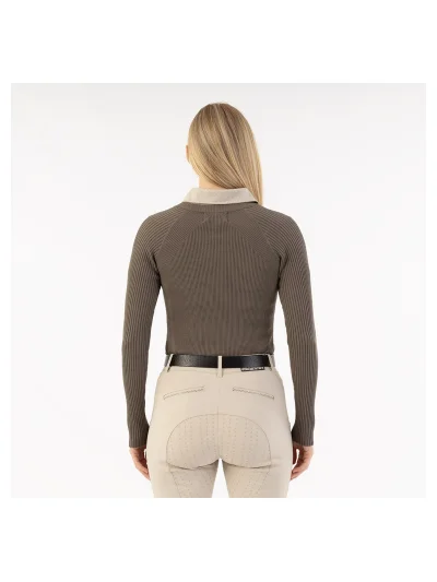 Jersey de punto gris (Bungee Cord) para mujer - Anky - imagen 2