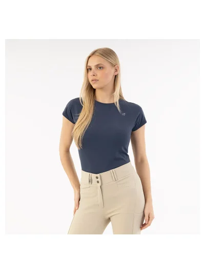 Camiseta técnica Performance azul marino (Mood Indigo) para mujer - Anky