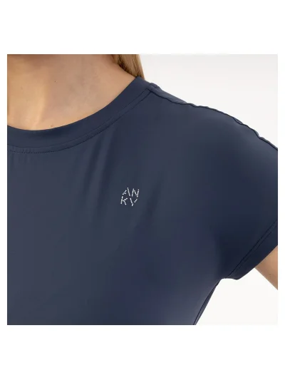 Camiseta técnica Performance azul marino (Mood Indigo) para mujer - Anky - imagen 3