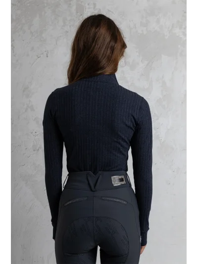 Pull à manches longues en bleu marine (Inkwell) pour femme - Anky - imagen 2