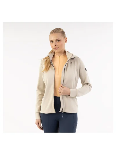 Hooded tech jacket in beige (Island Fossil) for women - Anky