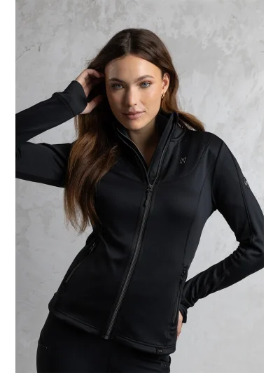 Mid-layer jacket in black for women - Anky - imagen 2
