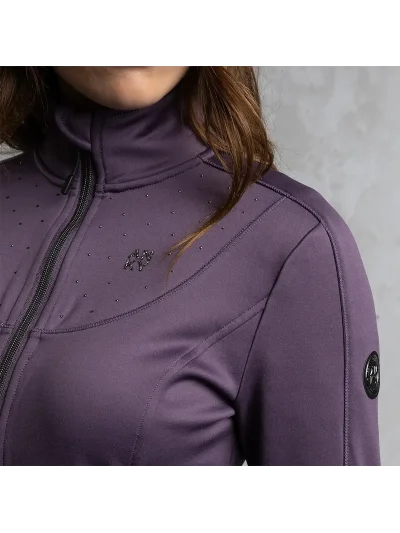 Chaqueta técnica midlayer en violeta (Vintage Violet) para mujer - Anky