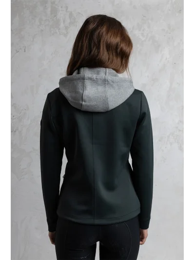 Hooded jacket in green (Forest River) for women - Anky - imagen 2