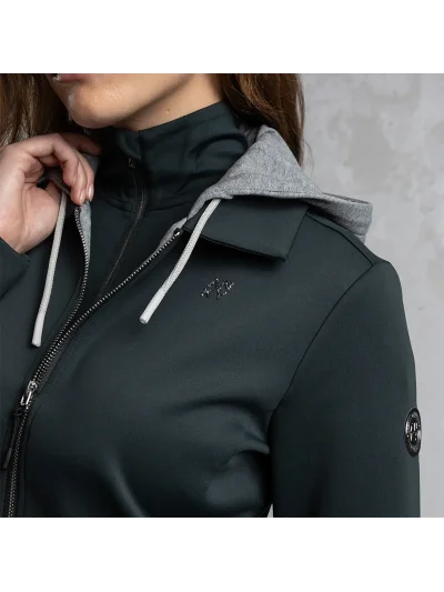 Hooded jacket in green (Forest River) for women - Anky - imagen 3