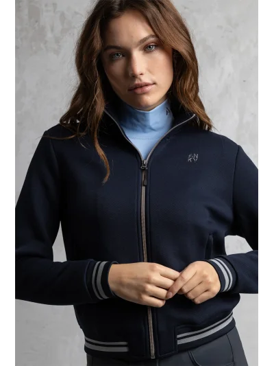 Veste sweat en bleu marine (Inkwell) pour femme - Anky