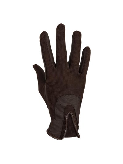 Gants d'été marron (tawny brown) pour l'équitation - Anky