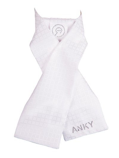 Plastron blanc (Delux) pour femme - Anky