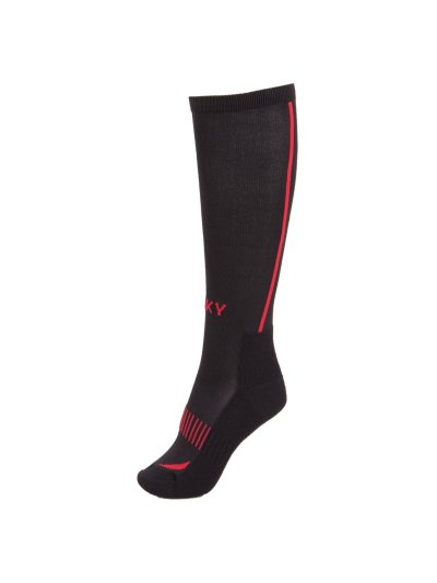 Chaussettes techniques altos noir et rouge - Anky