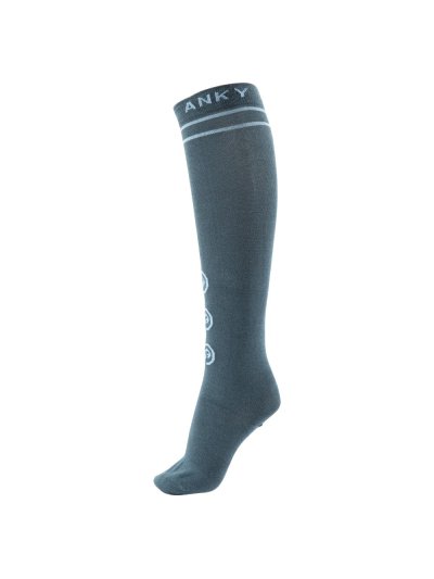 Chaussettes techniques altos bleu grisâtre (slate blue) et bleu clair - Anky