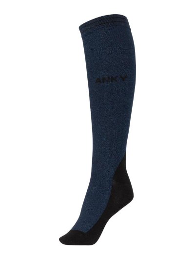 Calcetines técnicos azul marino (dark navy) con brillo - Anky