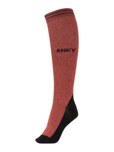 Calcetines técnicos burdeos (new maroon) con brillo - Anky