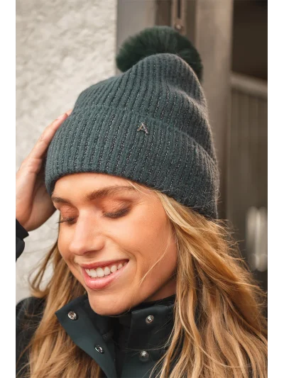 Gorro con pompón en verde (Forest River) - Anky - imagen 2