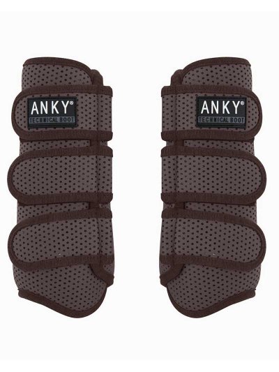 Lot de 2 protections de dressage marron (brown) - Climatrole - Anky