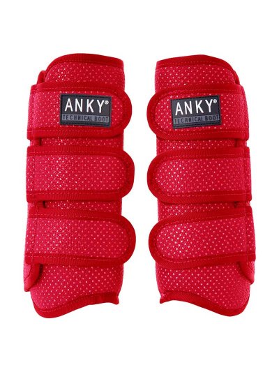 Lot de 2 protections de travail de dressage rouge (ruby) - Climatrole - Anky