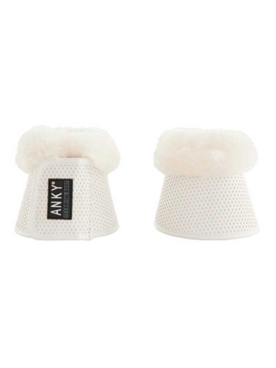 Lot de 2 cloches blanches (white) avec mouton blanc pour cheval et poney - Anky
