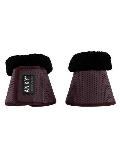 Lot de 2 cloches aubergine (pheasant) avec mouton noir - Anky