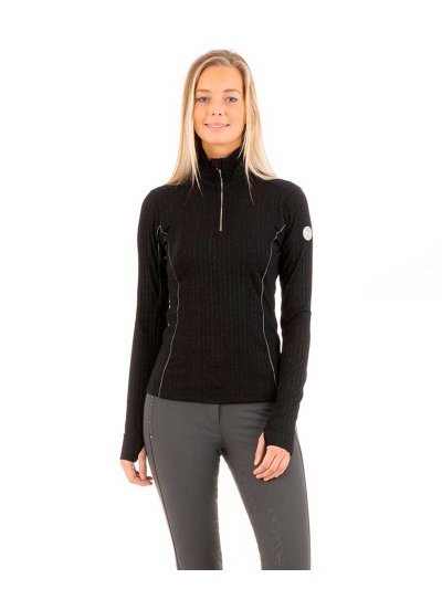 Pull d'entraînement noir (black) pour femme - Anky