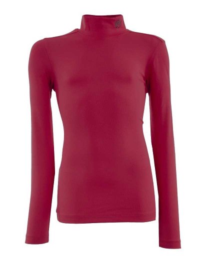 T-shirt technique d'entraînement à manches longues bordeaux pour fille - Anky