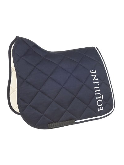 Sudadero de doma azul marino con bordado blanco para caballo (full) - Chirillc - Equiline