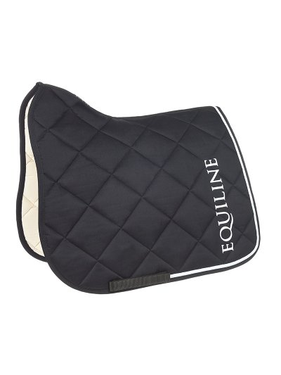 Sudadero de doma negro con bordado blanco para caballo (full) - Chirillc - Equiline