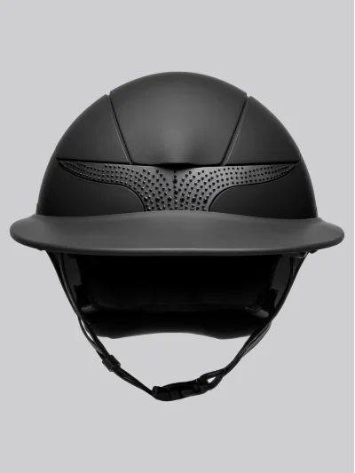 Casco de equitación con strass y visera negro mate Xanto - Equiline - imagen 2