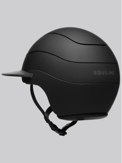 Casco de equitación con strass y visera negro mate Xanto - Equiline - imagen 4