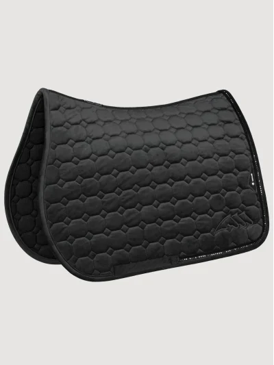Sudadero de doma de terciopelo con cristales negro para caballo Octagon EQENTI - Equiline