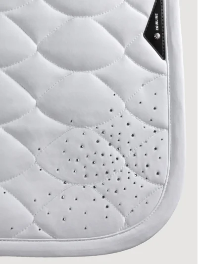 Sudadero de salto acolchado Tech-Almond nlanco con cristales para caballo EQTECH - Equiline - imagen 3