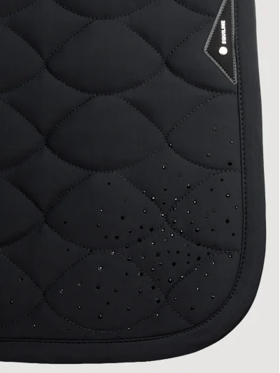 Sudadero de salto acolchado Tech-Almond negro con cristales para caballo EQTECH - Equiline - imagen 3