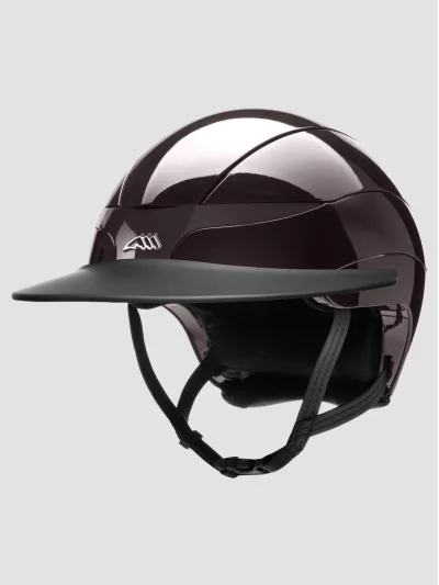 Casco de equitación con visera marrón café Xanto - Equiline