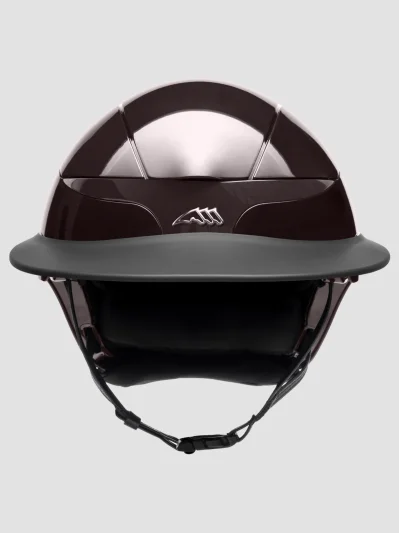 Casco de equitación con visera marrón café Xanto - Equiline - imagen 2