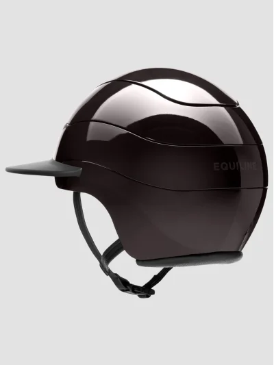Casco de equitación con visera marrón café Xanto - Equiline - imagen 4
