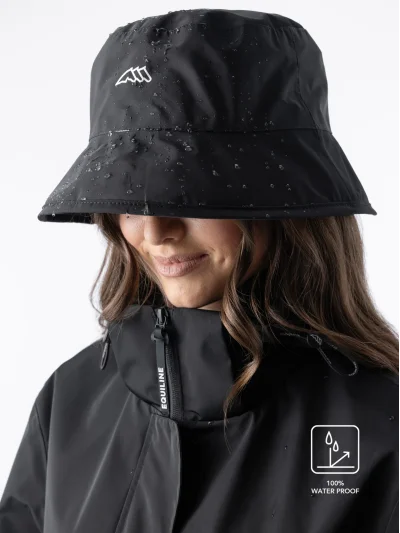 Gorro impermeable de lluvia negro EQRAINS - Equiline