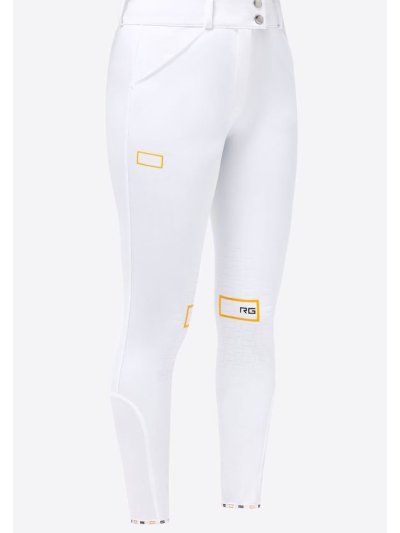 White horse riding pants (knee grip) for women - RG