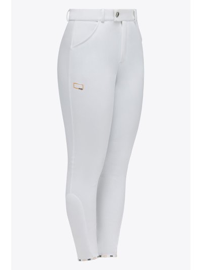 Pantalones de montar blancos junior unisex grip rodilla  - RG