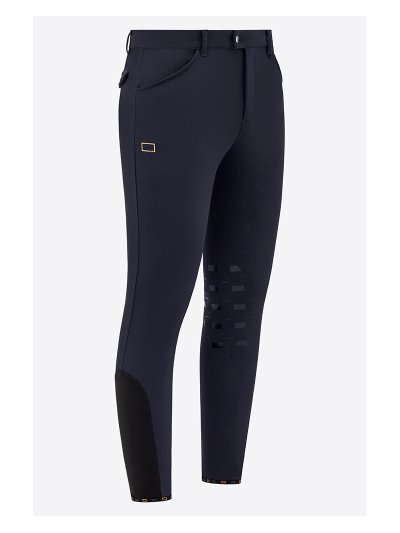Pantalones de montar a caballo azul marino (grip rodilla) para hombre - RG