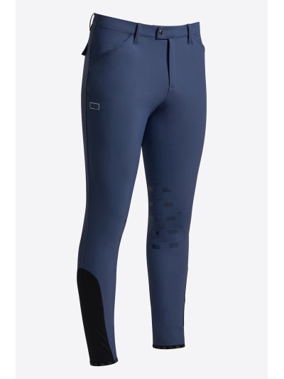 Pantalones de montar a caballo azul marino claro (grip rodilla) para hombre - RG