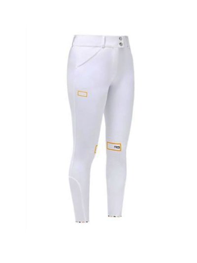 White horse riding pants (knee grip) for women - RG