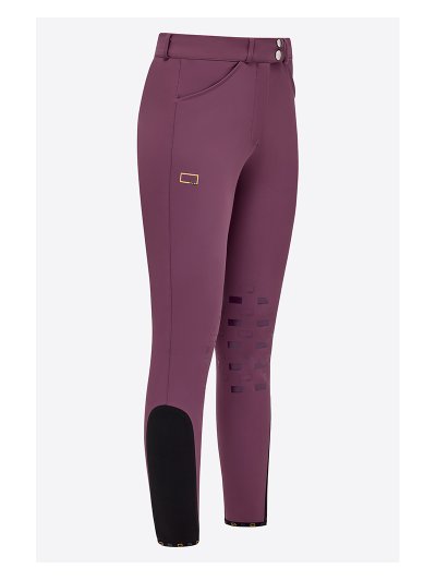Purple horse riding trousers (knee grip) for women - RG